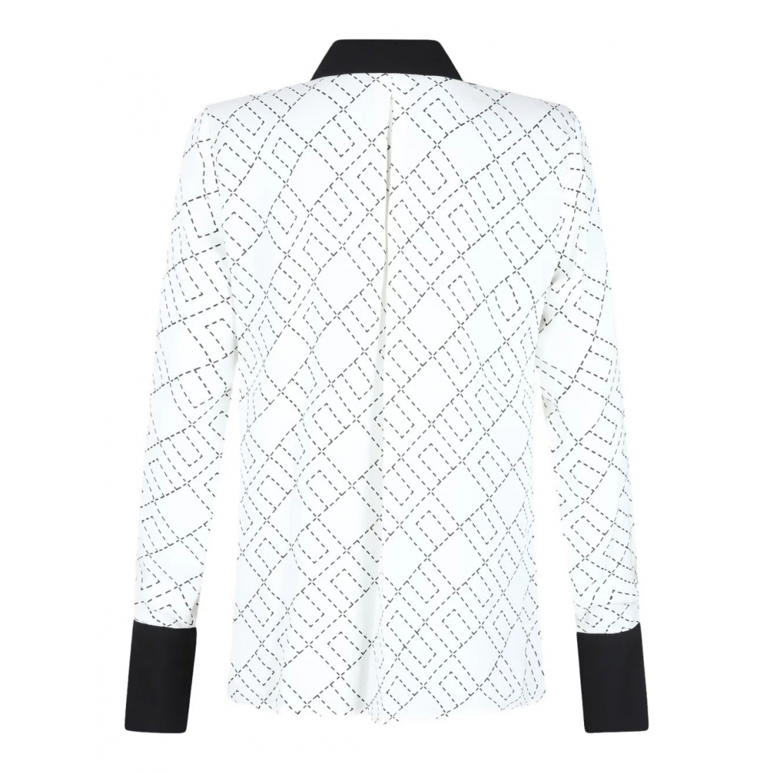 Chemise 'Geometric-Print Tie-Neck' pour Femmes