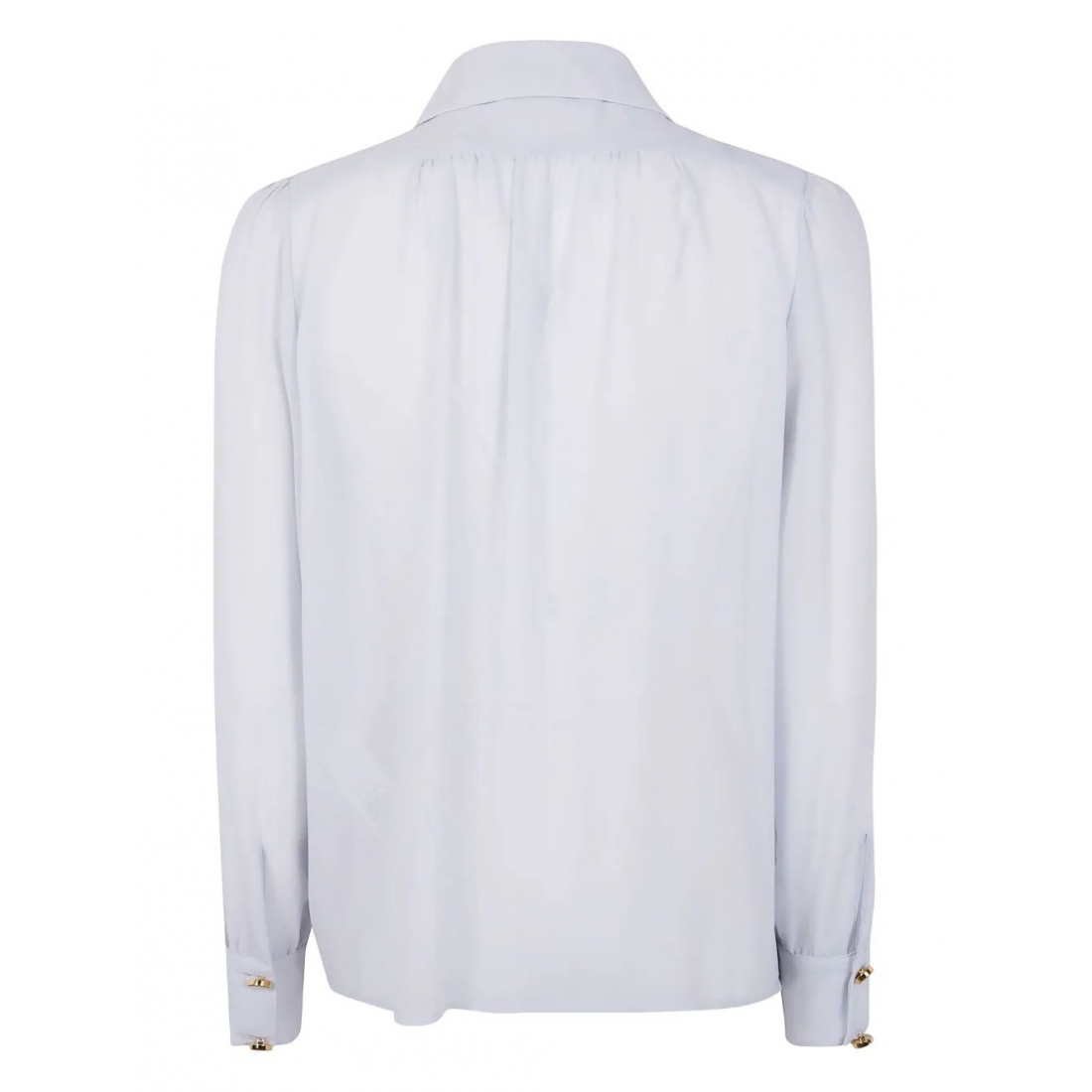 Blouse 'Chain-Embellished Puff-Sleeves' pour Femmes