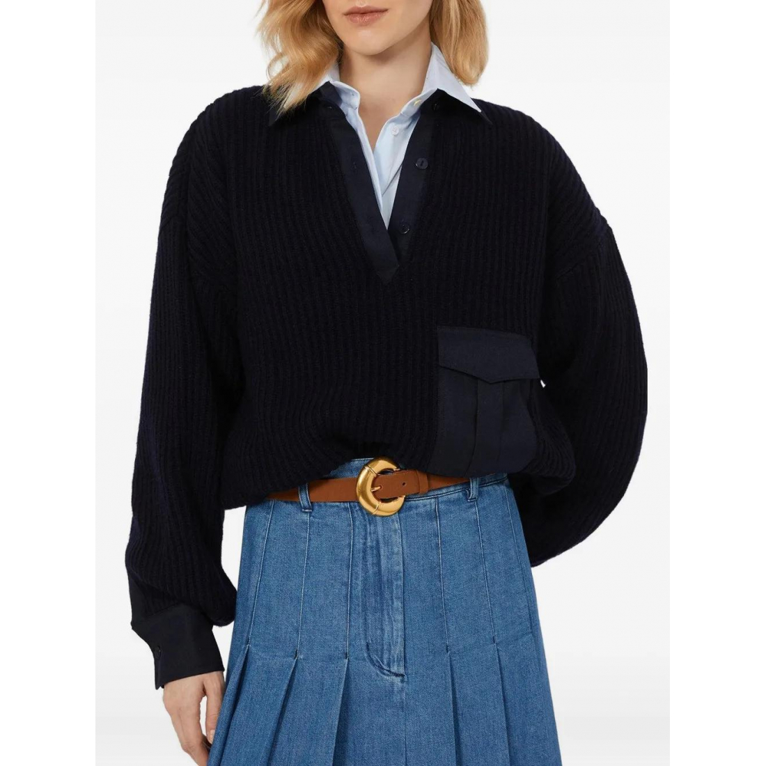 Pull 'Polo Collar' pour Femmes