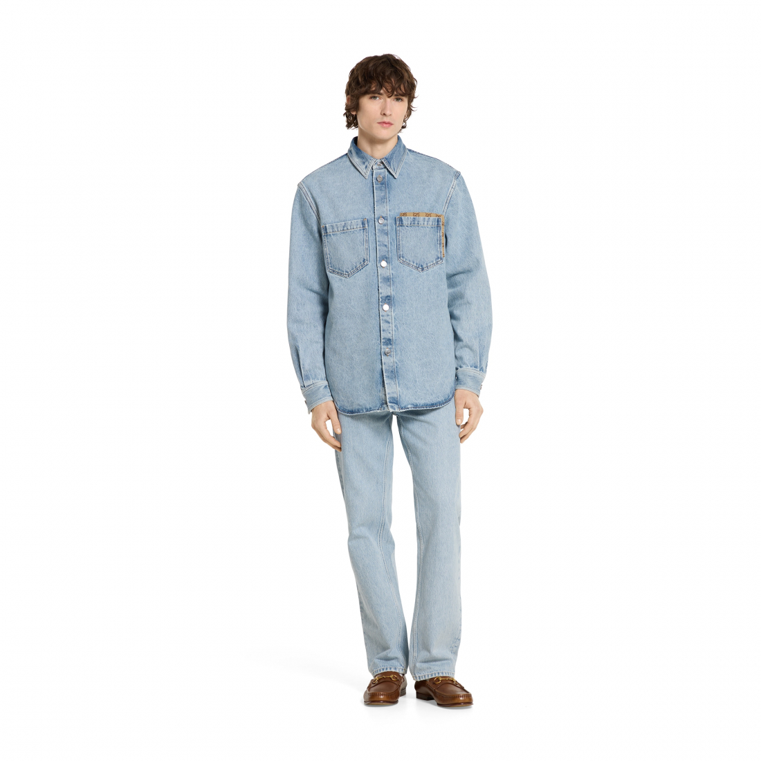 Chemise en Jean 'Washed' pour Hommes