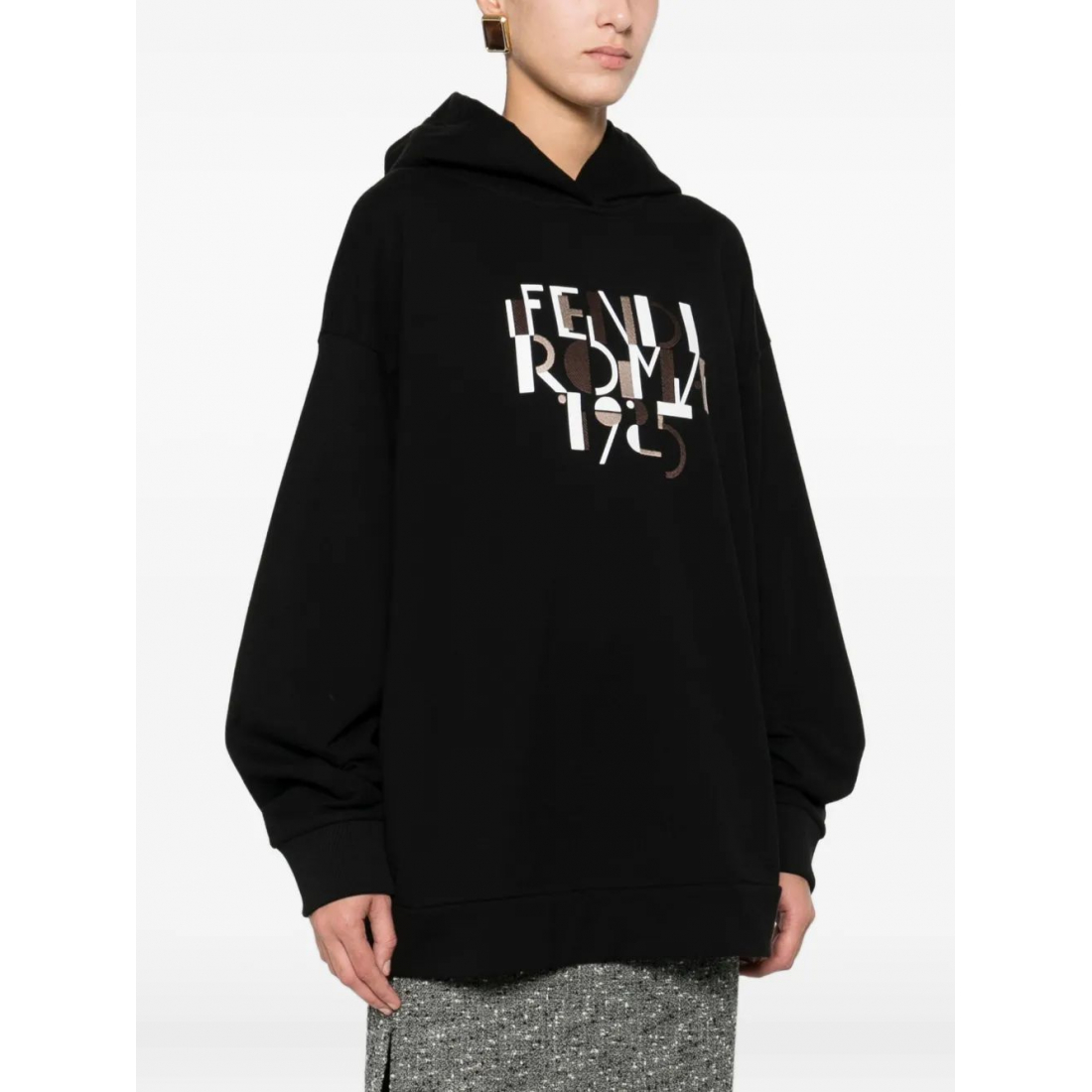Sweatshirt à capuche  'Logo-Print' pour Femmes