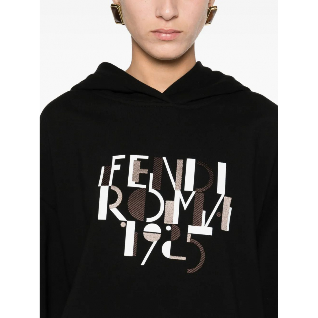 Sweatshirt à capuche  'Logo-Print' pour Femmes