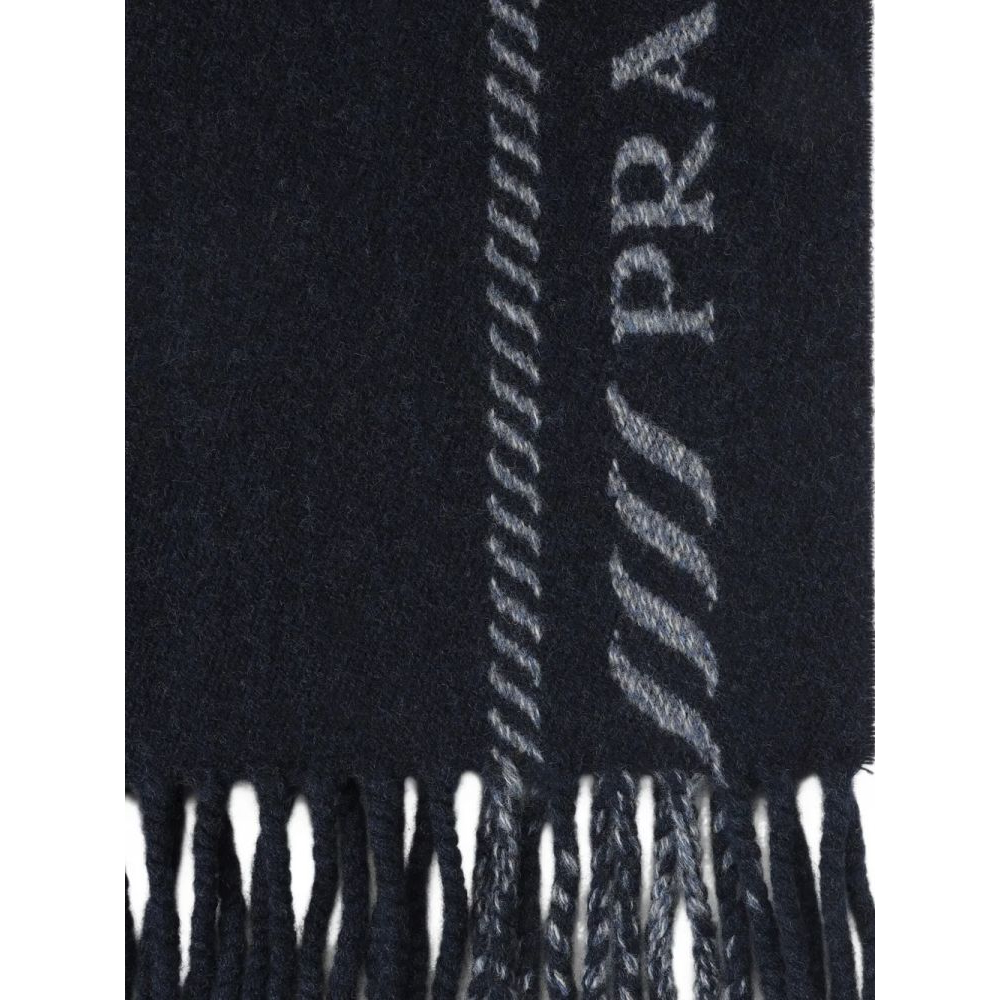 Écharpe en laine 'Fringed' pour Hommes