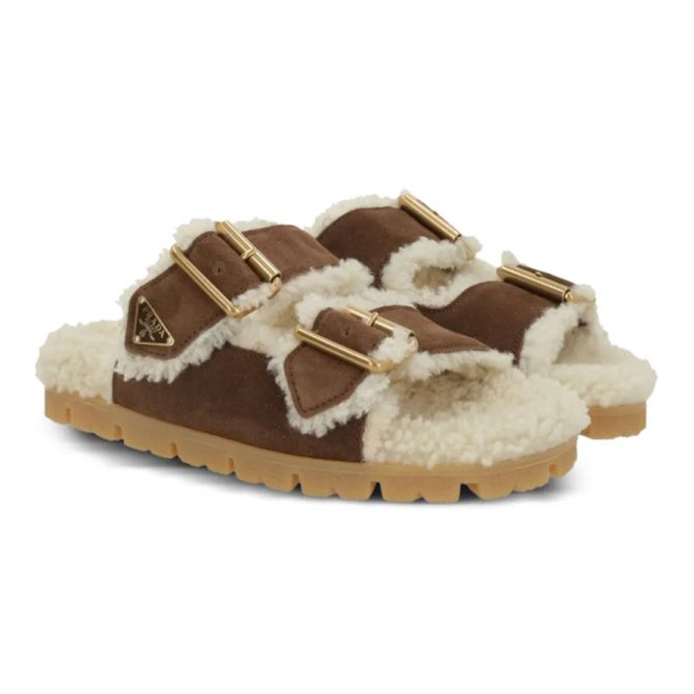 Sandales plates 'Buckle-Detail' pour Femmes