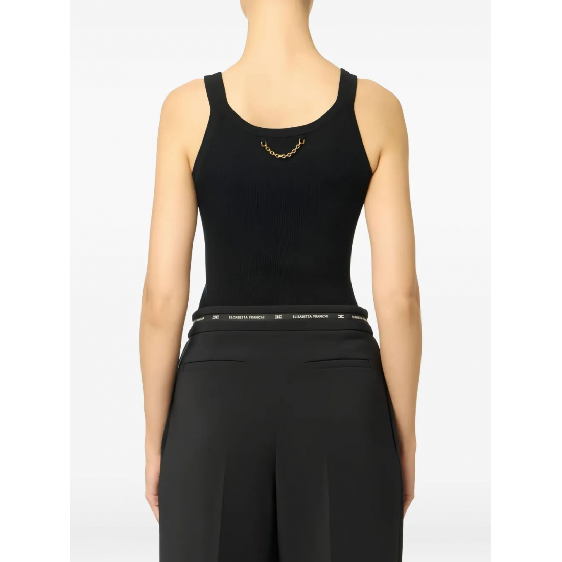 Top 'Chain-Ribbed' pour Femmes