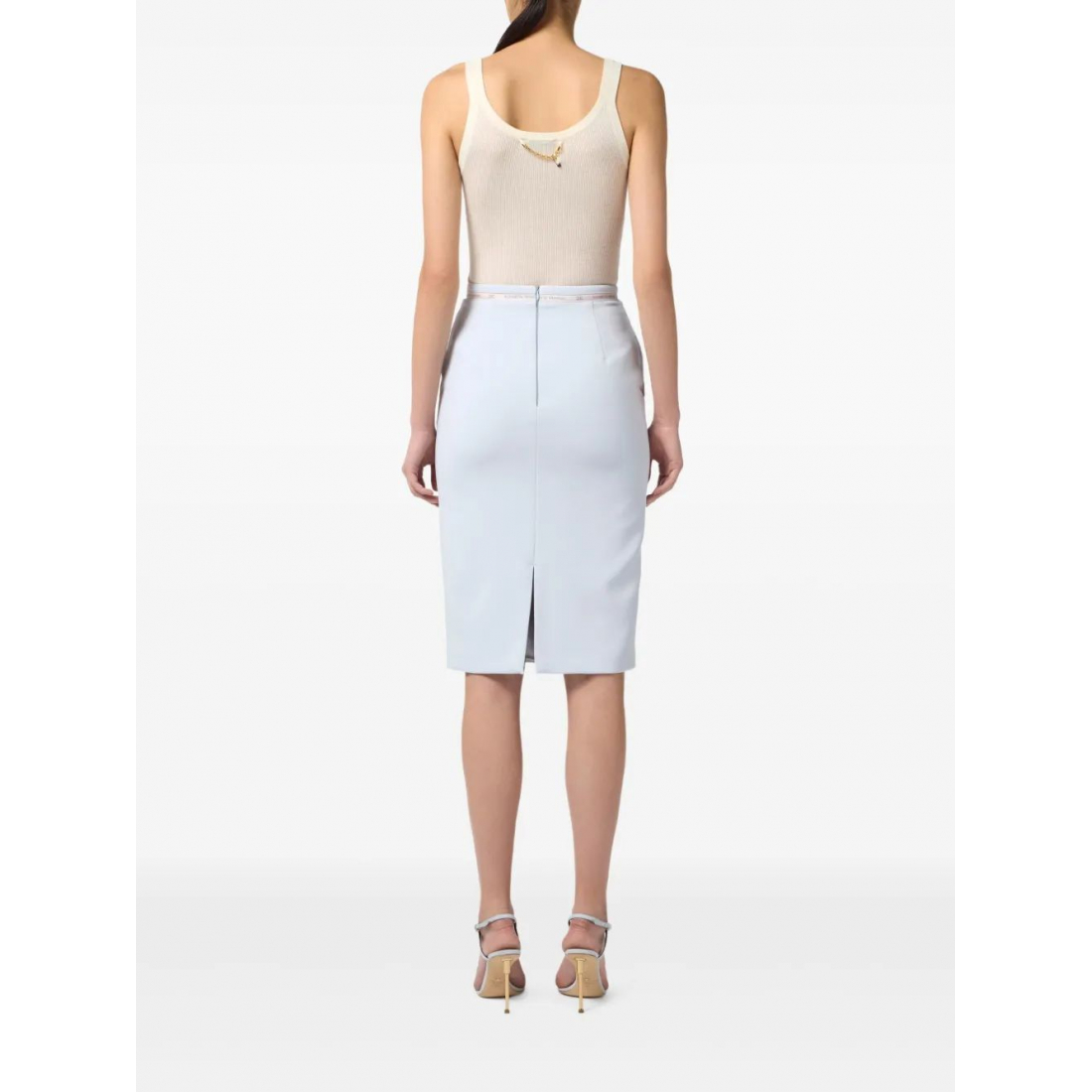 Top 'Ribbed Logo' pour Femmes