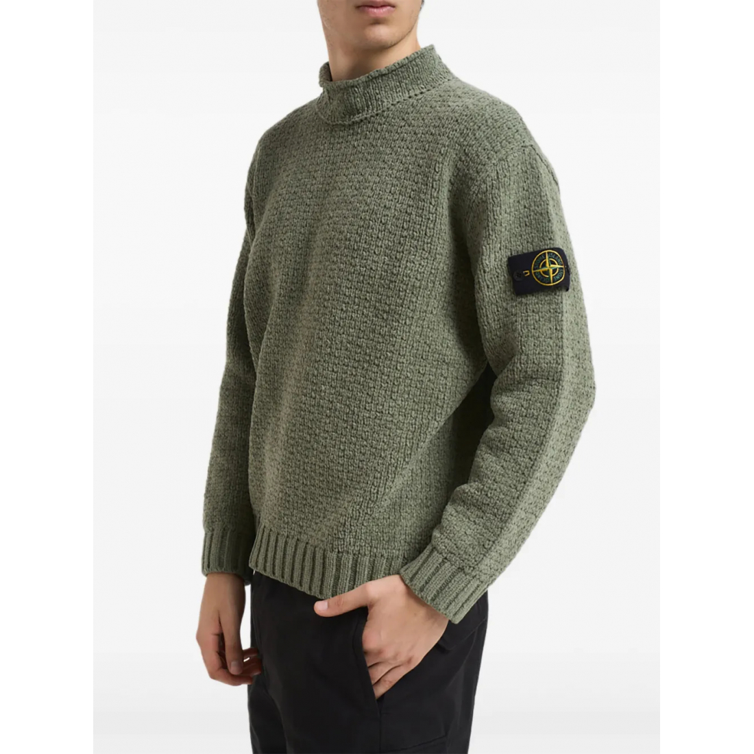 Pull 'Textured Roll-Neck' pour Hommes