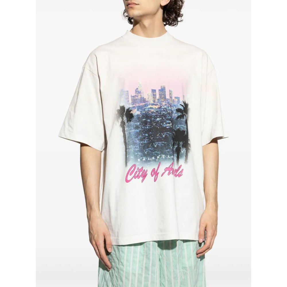 T-shirt 'City Of Angels Graphic-Print' pour Hommes