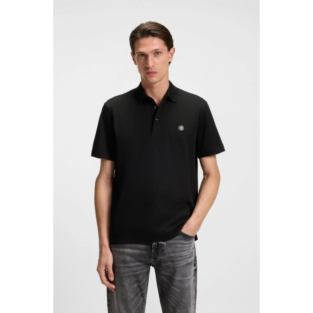 Polo 'Logo-Patch' pour Hommes