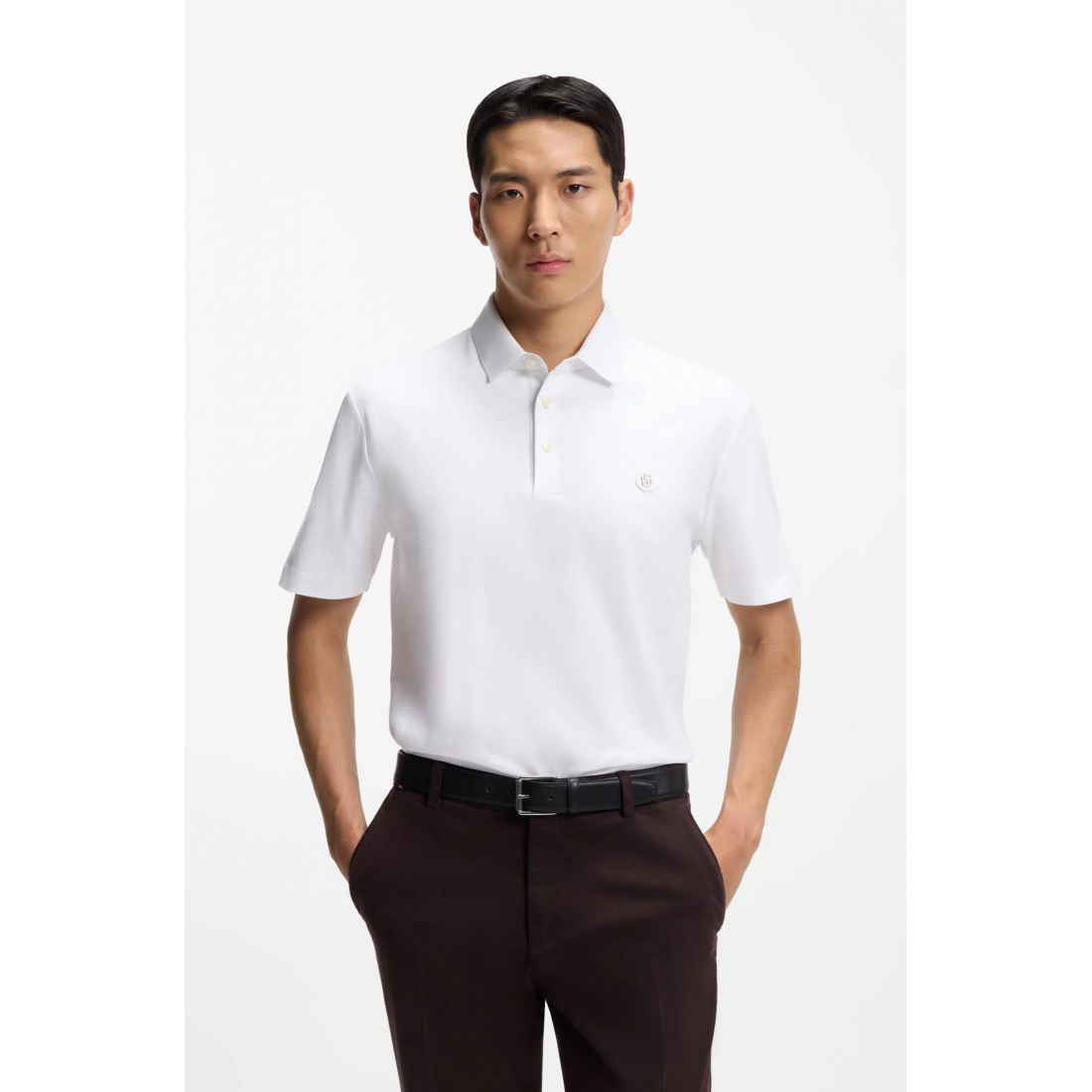 Polo 'Logo-Detail' pour Hommes