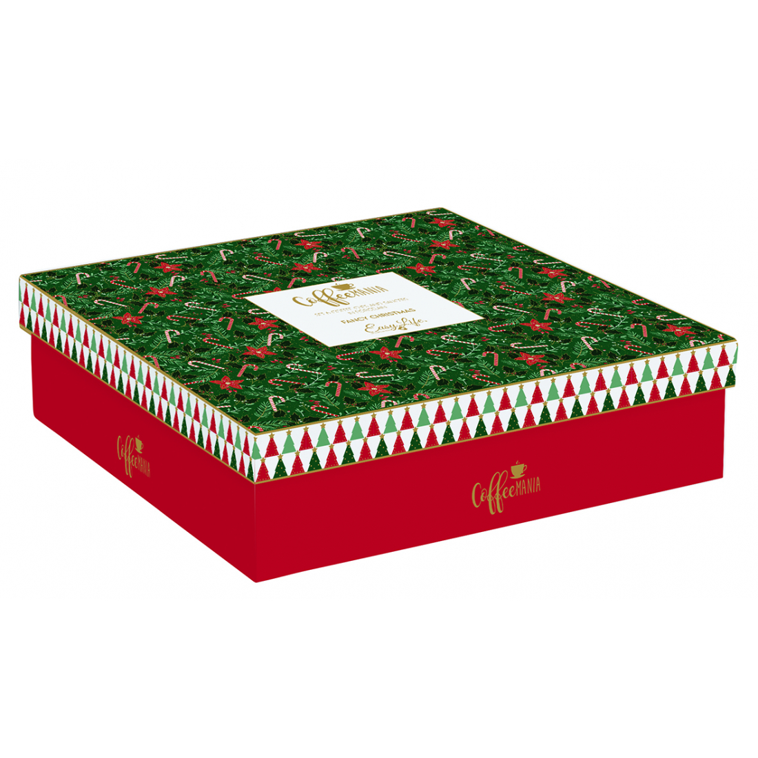 6-Teiliges Kaffeeservice Aus Porzellan (100 ml) In Geschenkbox – Fancy Christmas