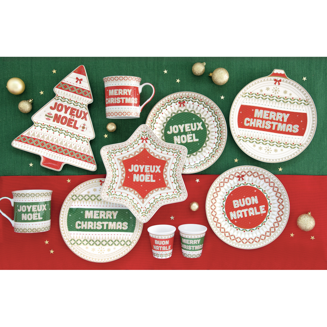 Ø 20 cm Porcelain Plate In The Shape Of A Christmas Ball In A Gift Box. Enjoy Your Christmas