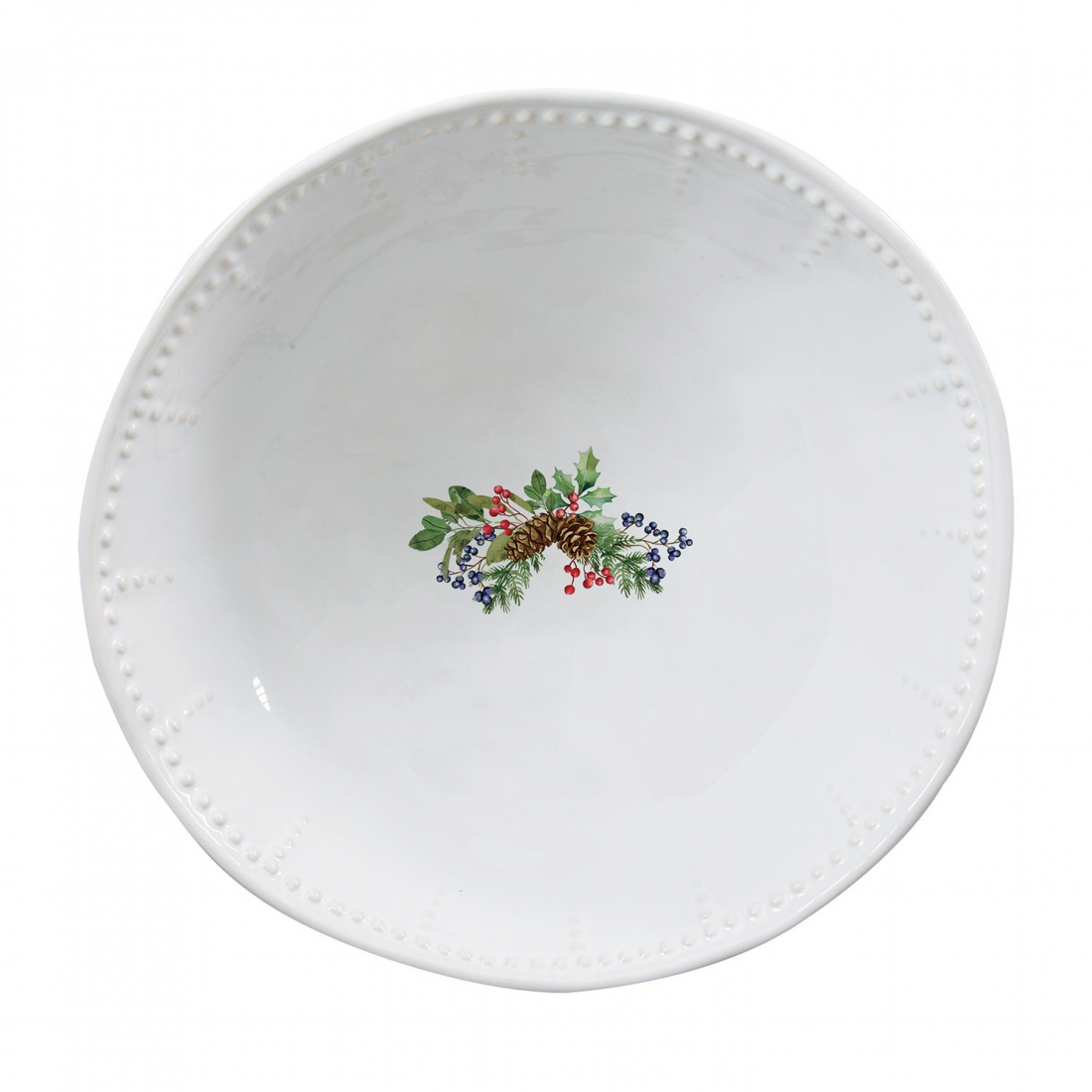 Set Of 18 Porcelain Plates (18 Pieces: 6 Appetizer Plates, 6 Dinner Plates, 6 Soup Plates) Città Delle Feste