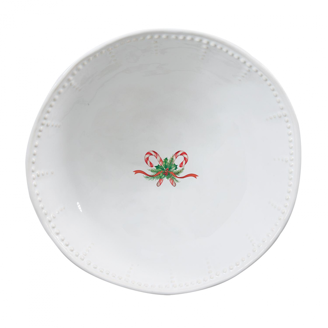 Set Aus 18 Porzellantellern (18 Teile: 6 Vorspeisenteller, 6 Speiseteller, 6 Suppenteller) Natale Incantato