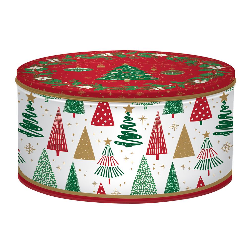 Ensemble De 3 Boîtes Rondes Emboîtables Jingle Bells