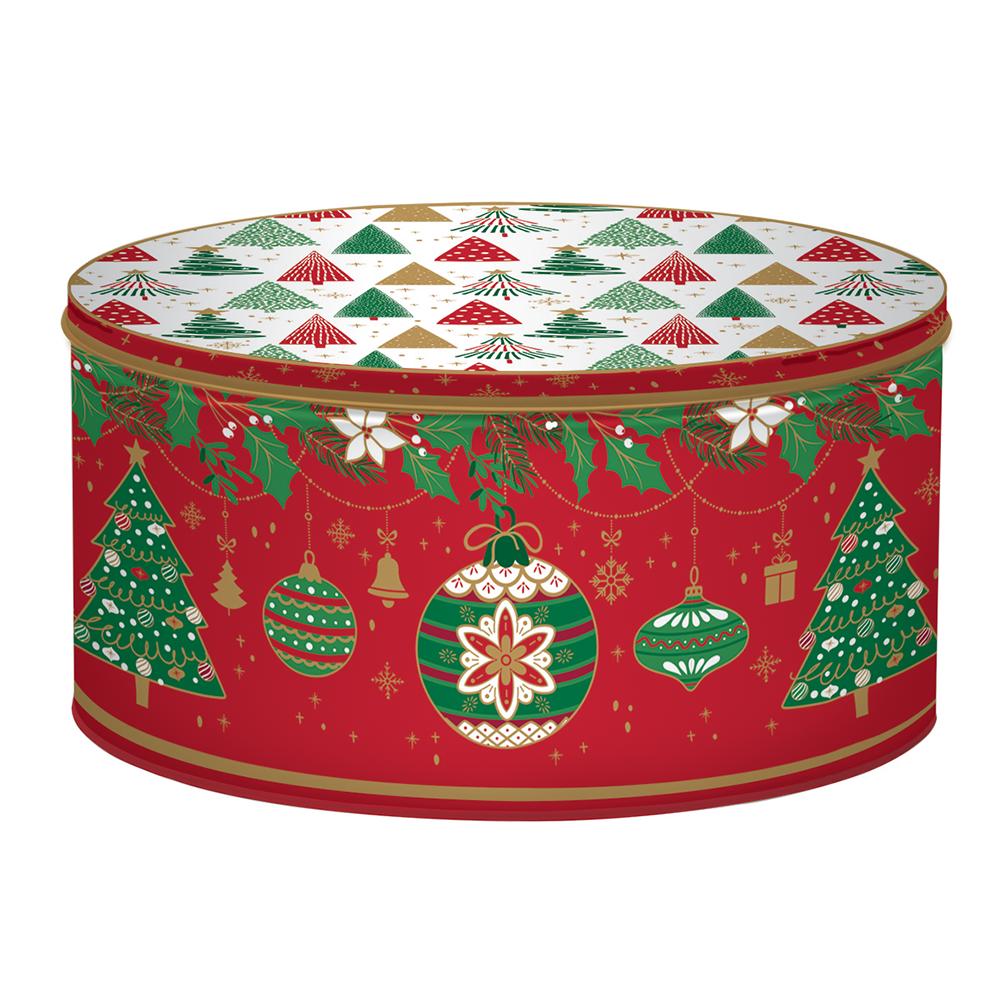 Ensemble De 3 Boîtes Rondes Emboîtables Jingle Bells