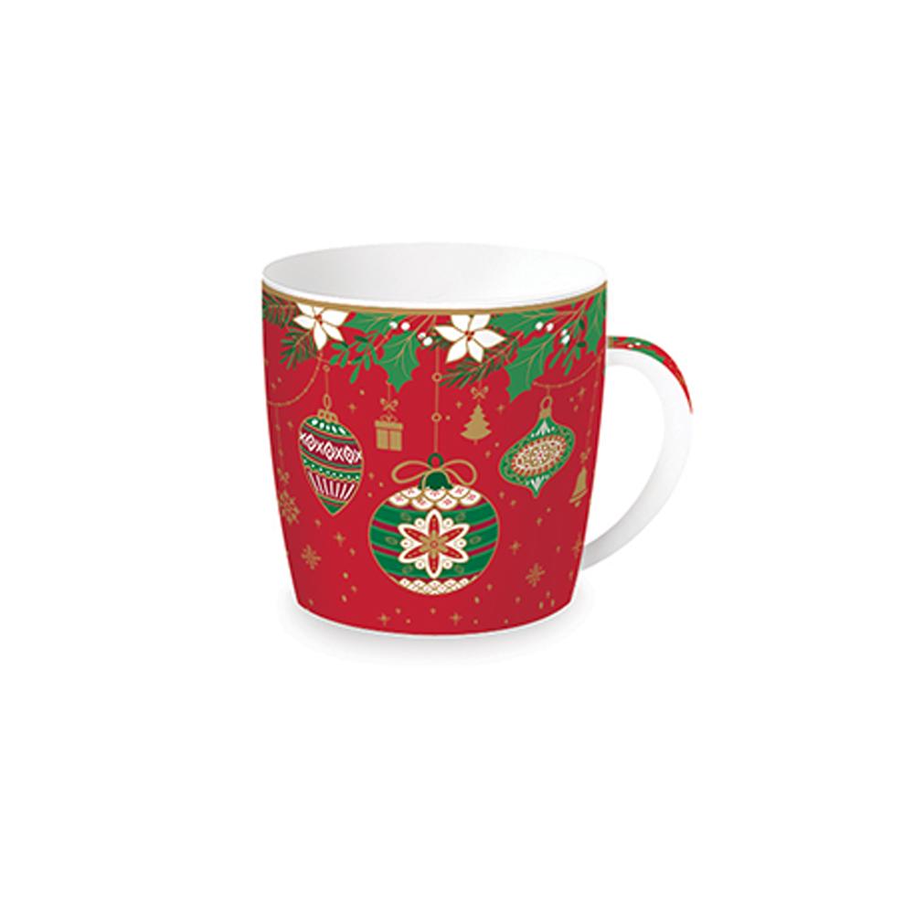 Set Of 4 Jingle Bells Mugs
