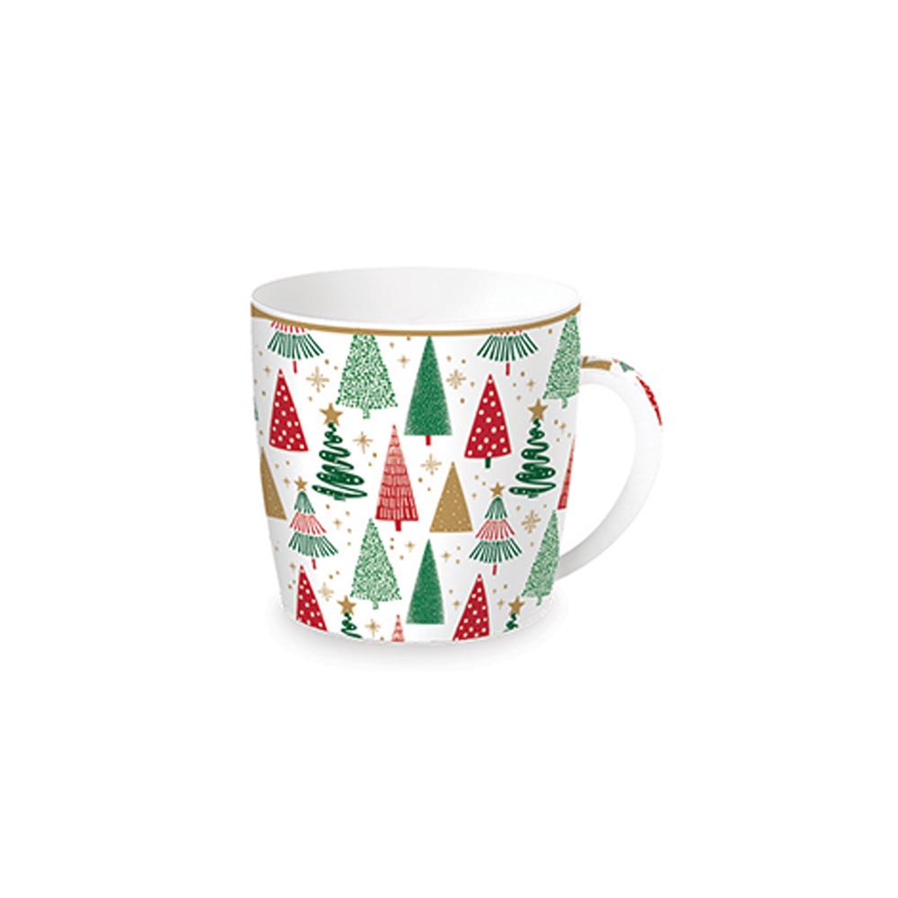 Set Of 4 Jingle Bells Mugs