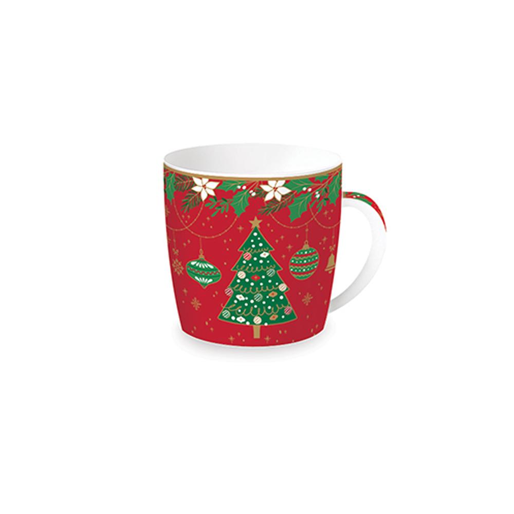 Set Of 4 Jingle Bells Mugs