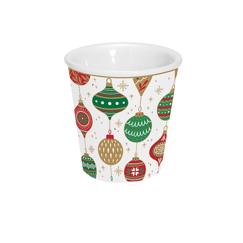 Set Mit 4 Jingle Bells Kaffeetassen