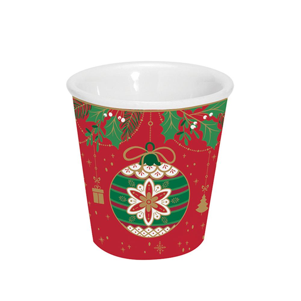 Set Mit 4 Jingle Bells Kaffeetassen