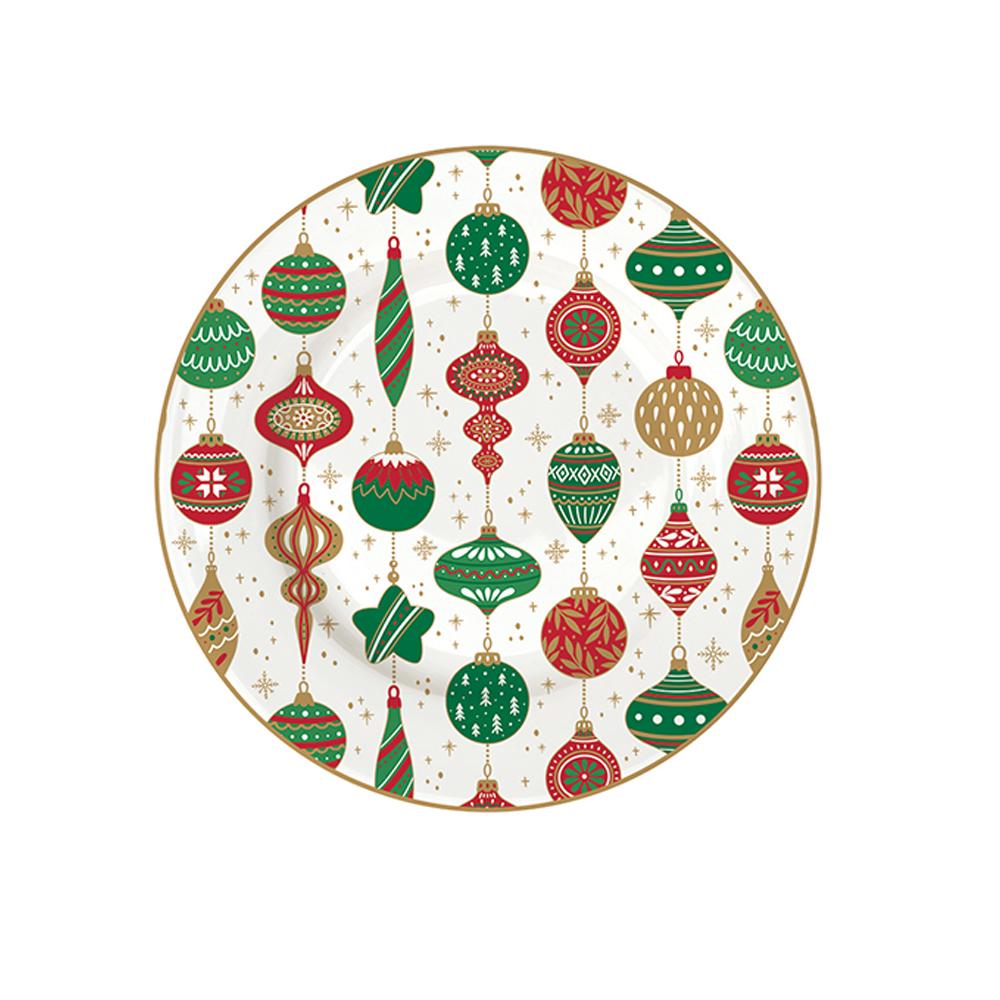 Set Mit 4 Jingle Bells Desserttellern