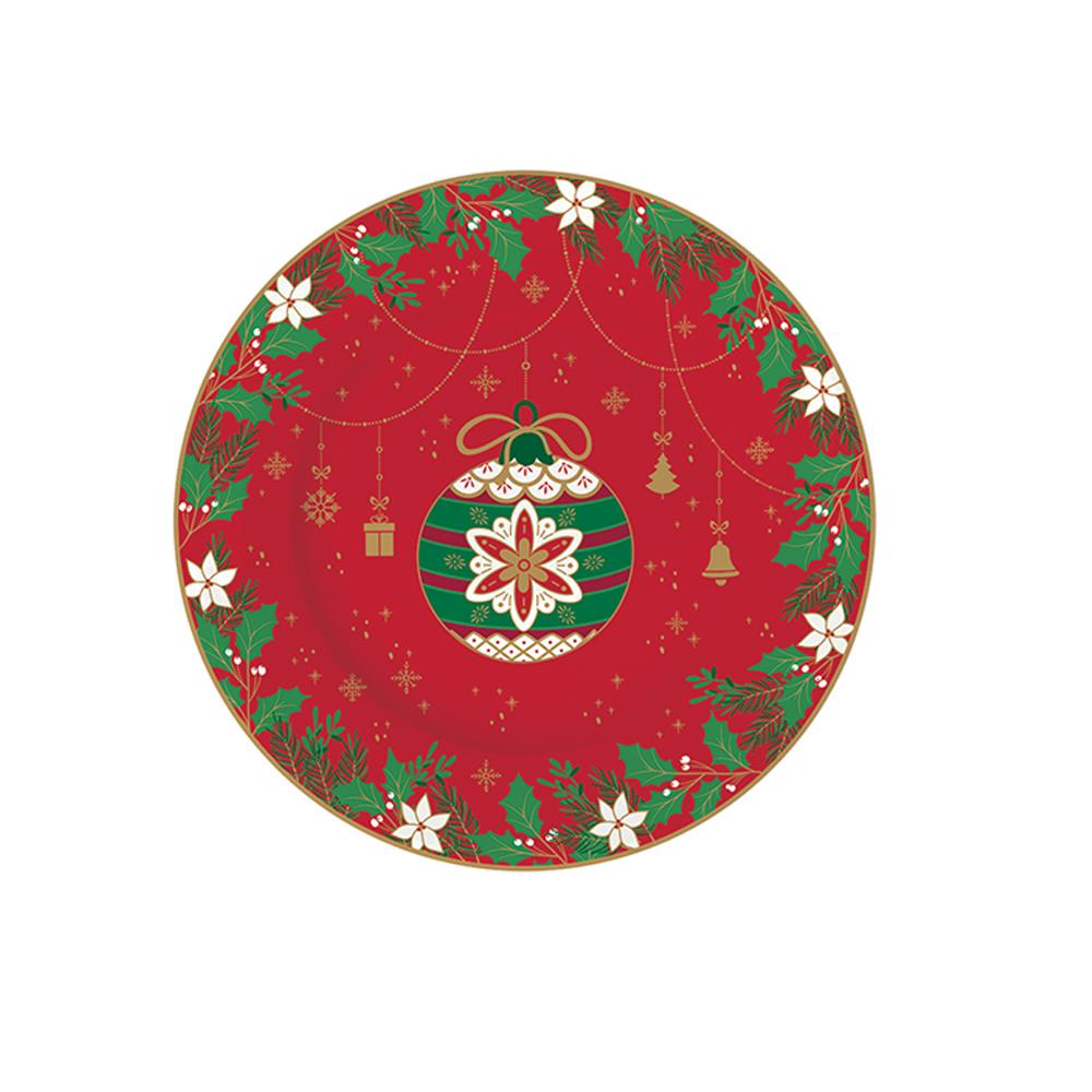 Set Mit 4 Jingle Bells Desserttellern