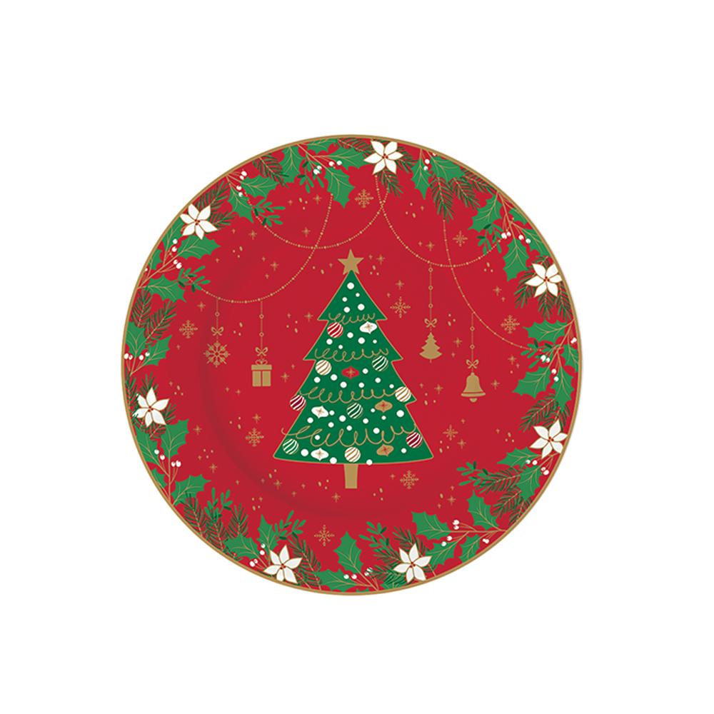 Set Mit 4 Jingle Bells Desserttellern