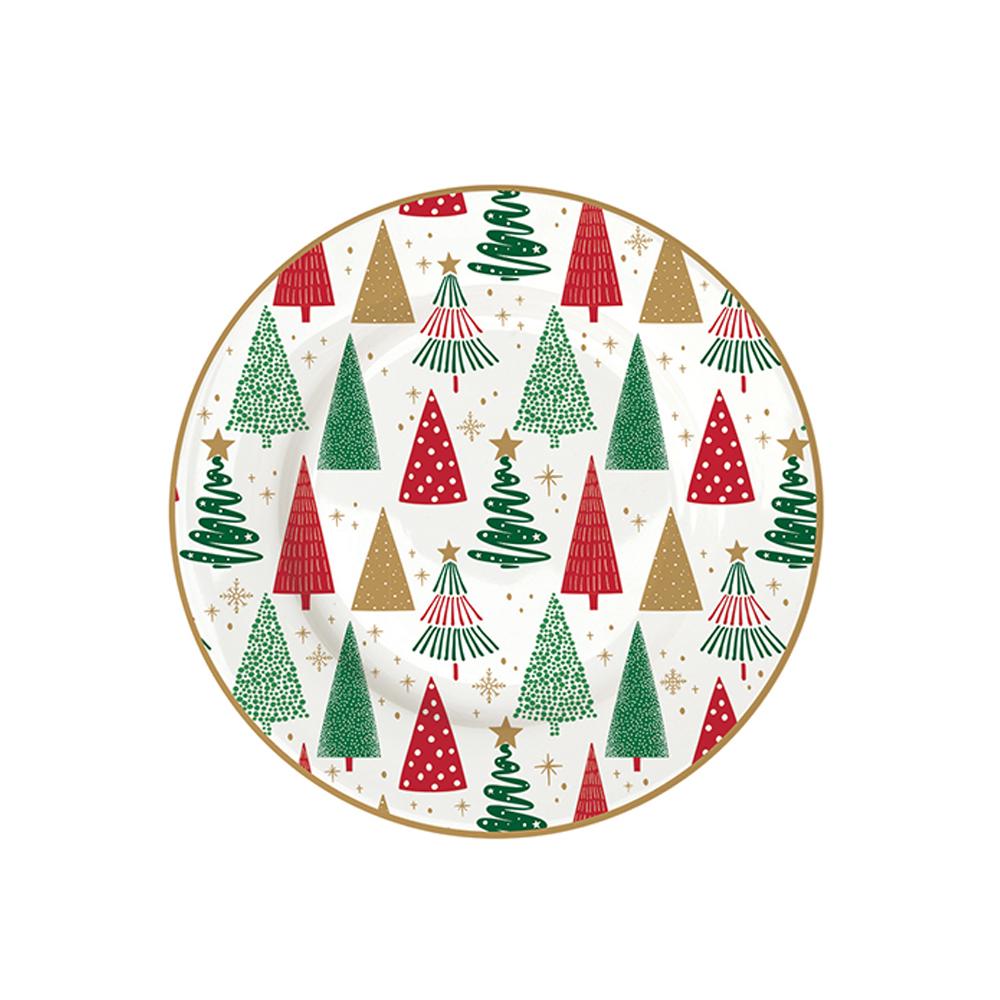 Set Mit 4 Jingle Bells Desserttellern