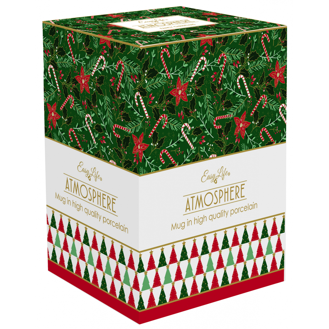 High Quality 600ml Porcelain Mug In Gift Box Fancy Christmas