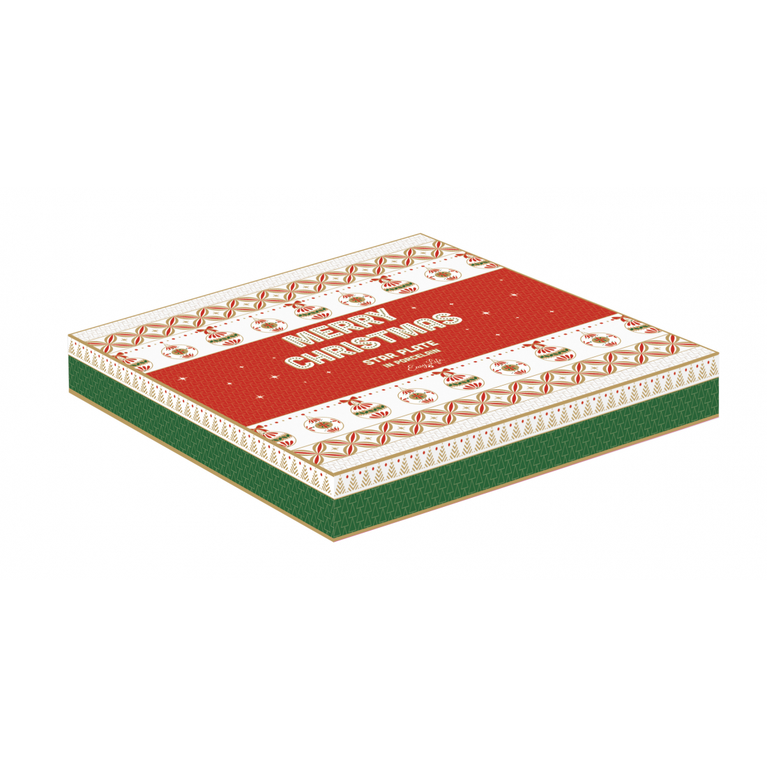 Porzellanteller Ø 22,5 cm In Farbbox Frohe Weihnachten