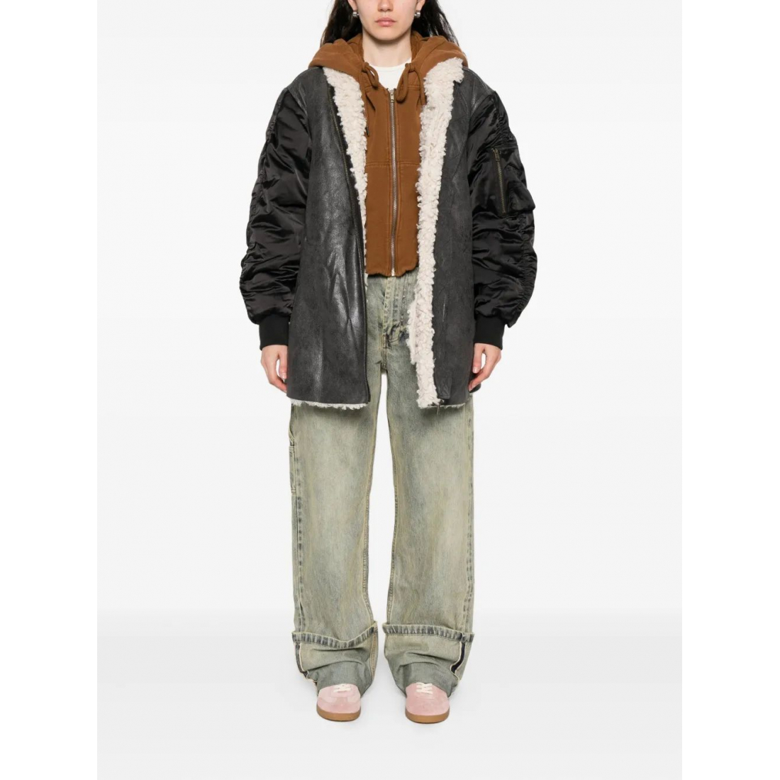 Blouson bomber 'Metallic-Effect' pour Femmes