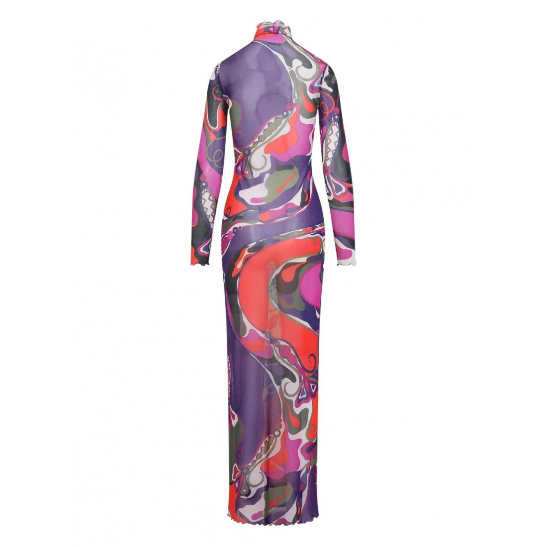 Robe 'Swirl-Print Turtleneck' pour Femmes