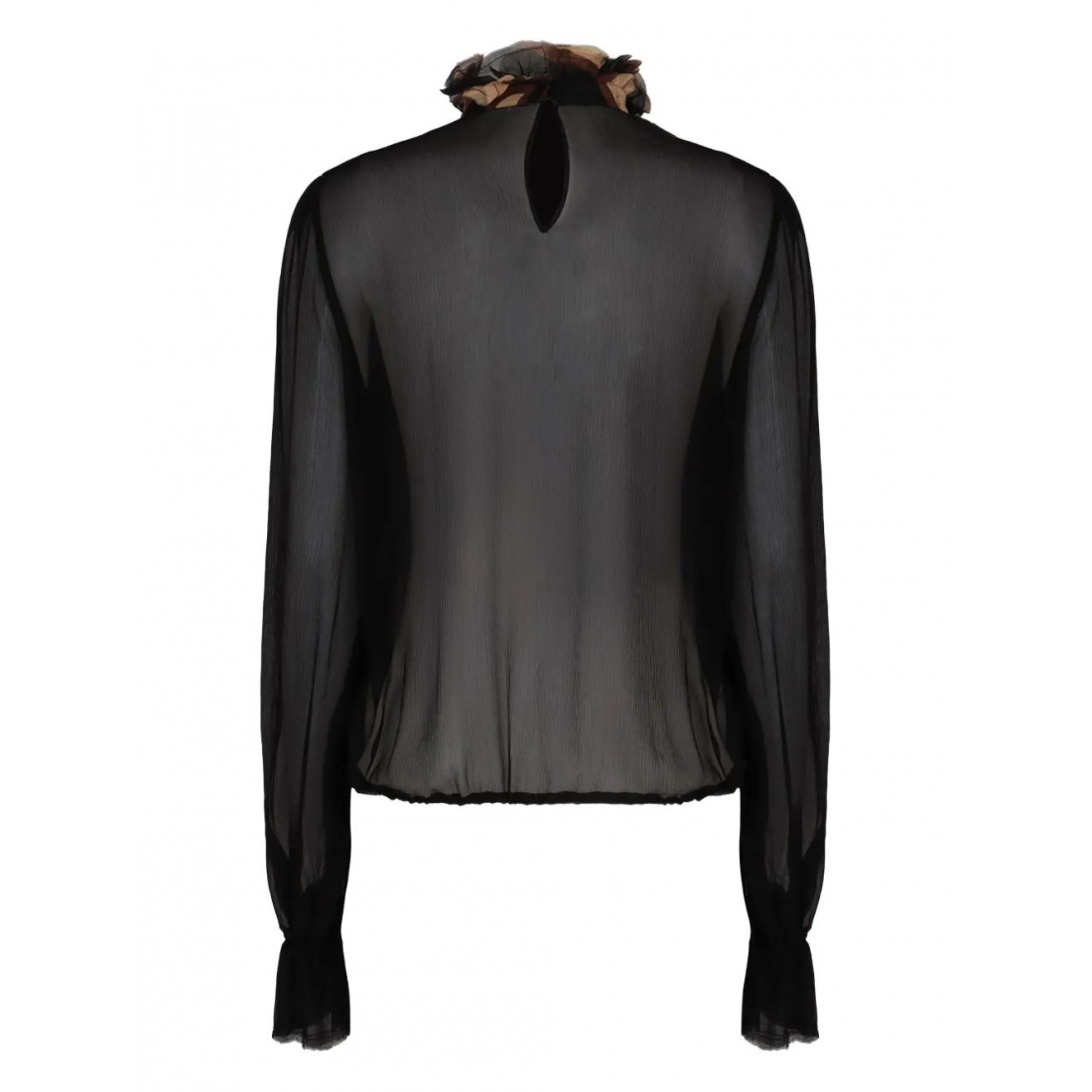 Blouse 'Ruffled Balloon-Sleeve' pour Femmes