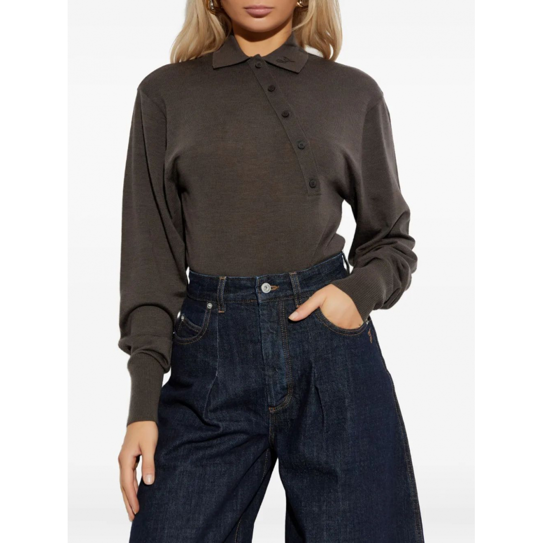 Women's 'Buttoned Polo' Bodysuit