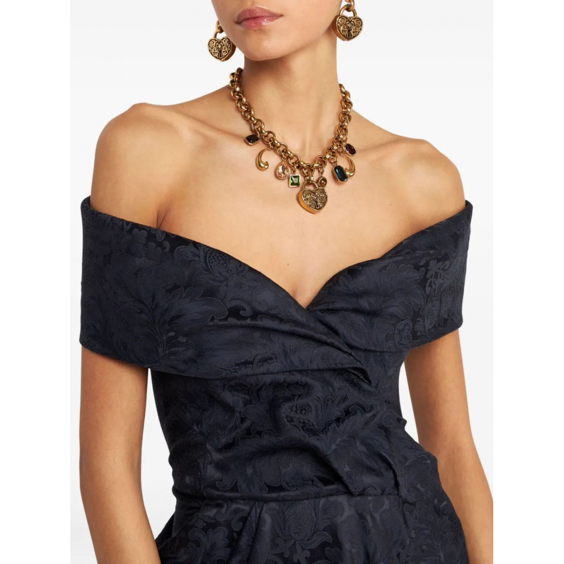 Robe 'Jacquard Off-Shoulder' pour Femmes