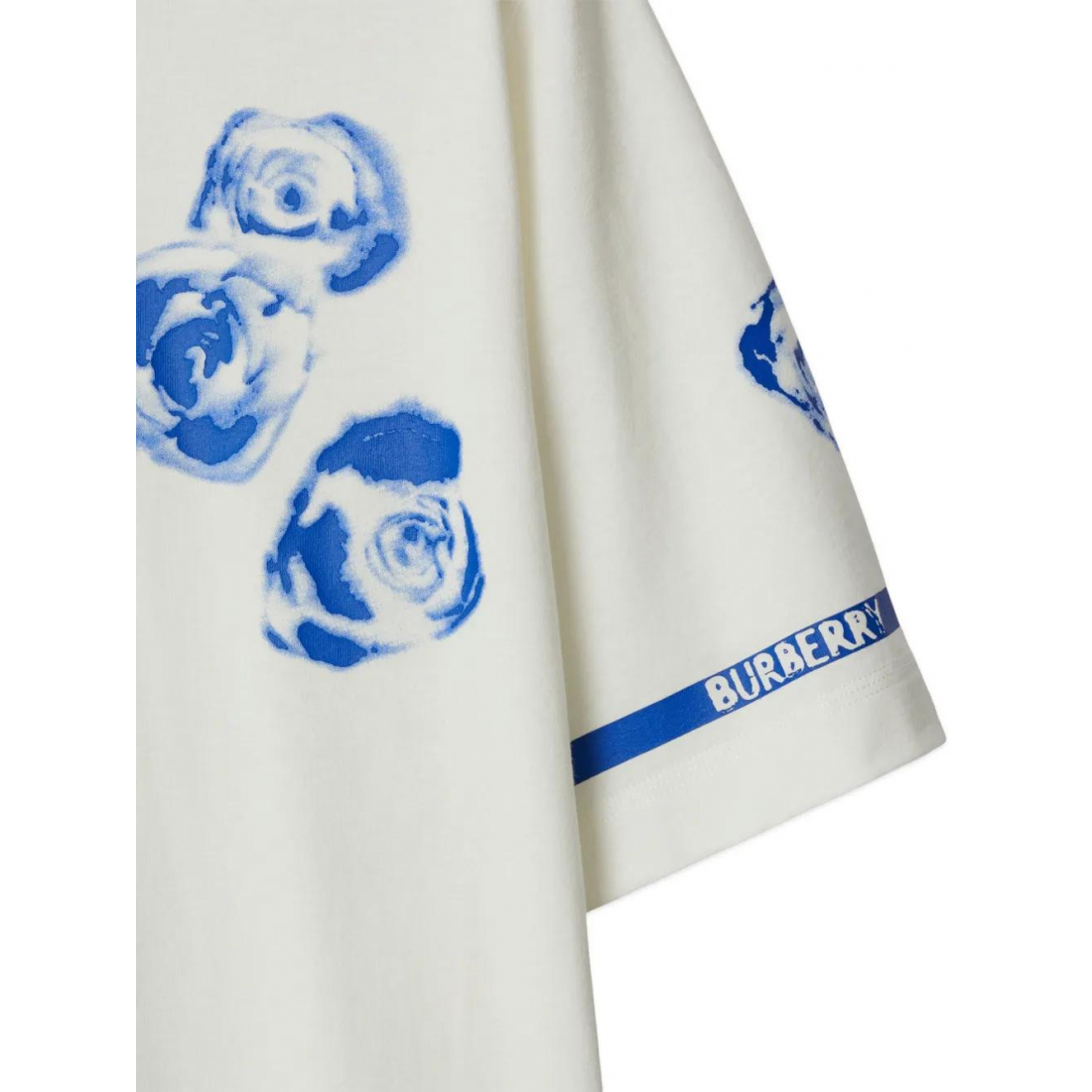 'Rose-Print' T-Shirt für Damen