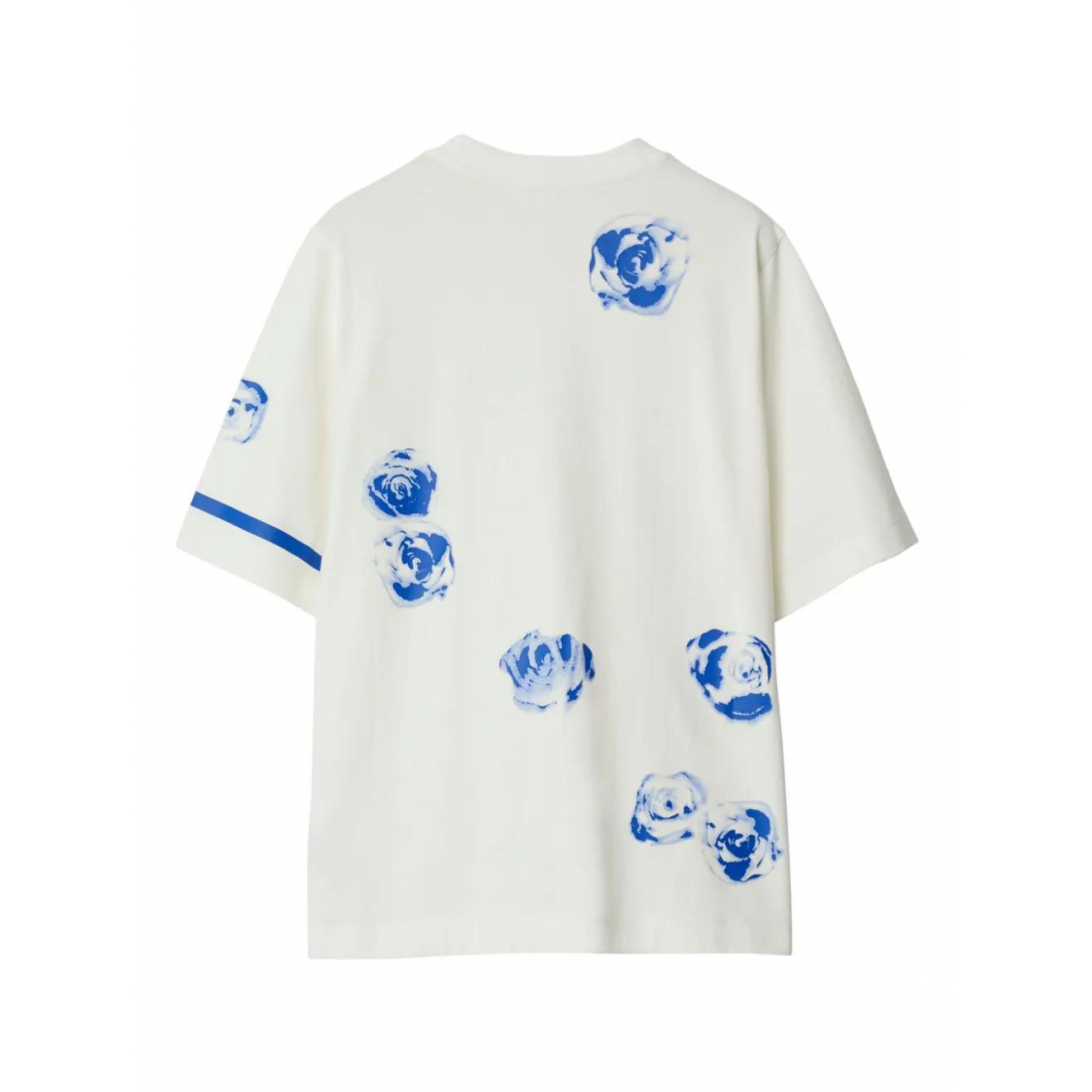 'Rose-Print' T-Shirt für Damen