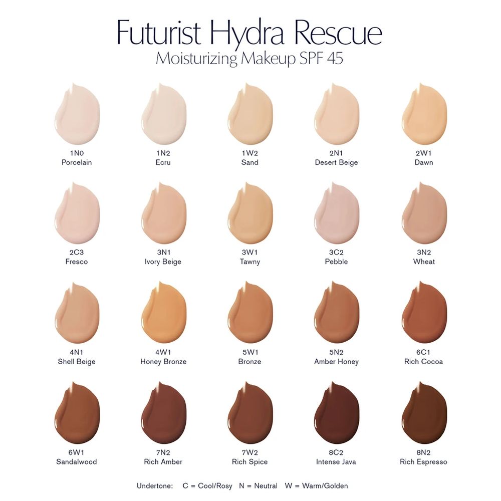 'Futurist Hydra Rescue Moisturizing SPF45' Foundation - 5W1 Bronze 30 ml