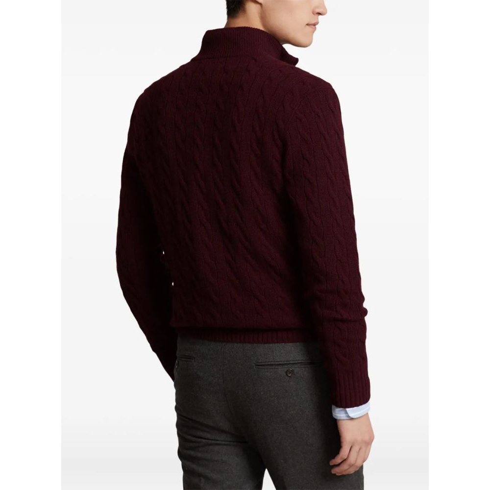 Pull 'Cable-Knit Half-Zip' pour Hommes