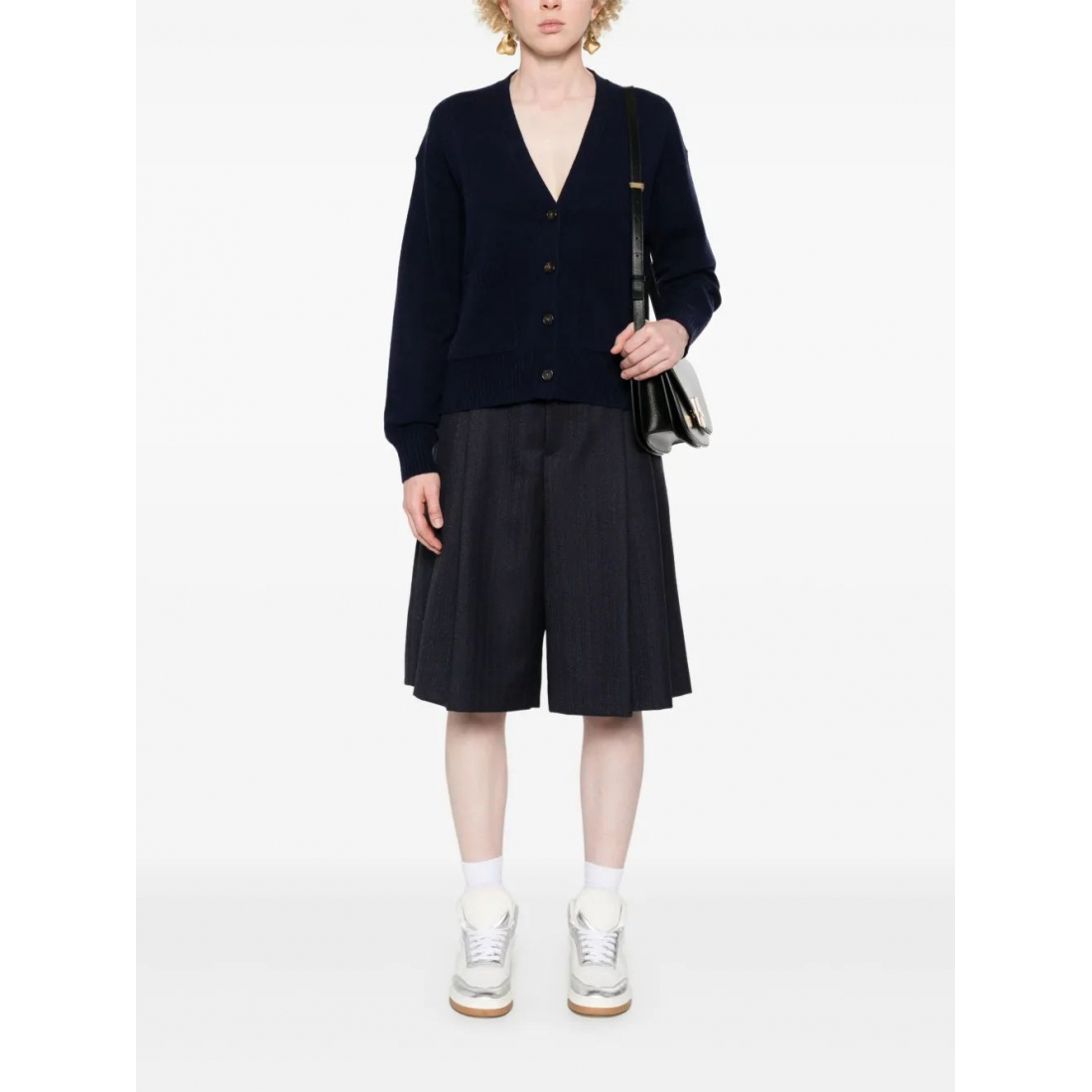 Cardigan 'Embroidered-Logo' pour Femmes