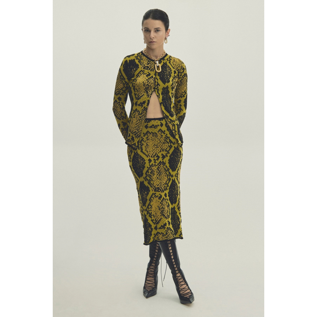 Cardigan 'Python Jacquard' pour Femmes