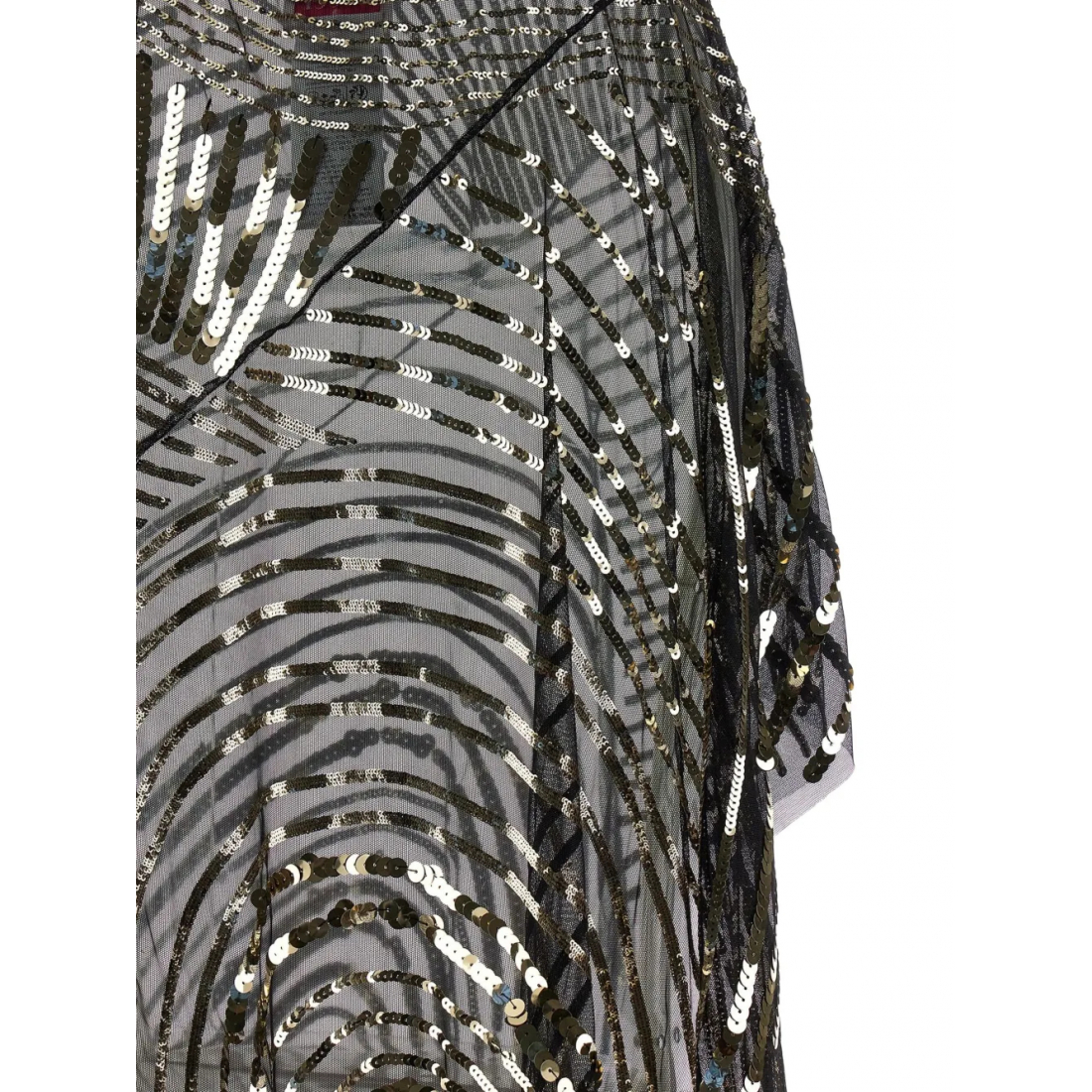 Robe Midi 'Sequin-Embroidered Asymmetric' pour Femmes