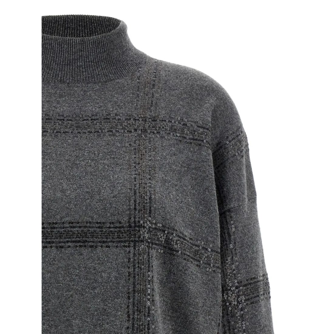 Pull 'Long-Sleeve Sequin-Detail' pour Femmes