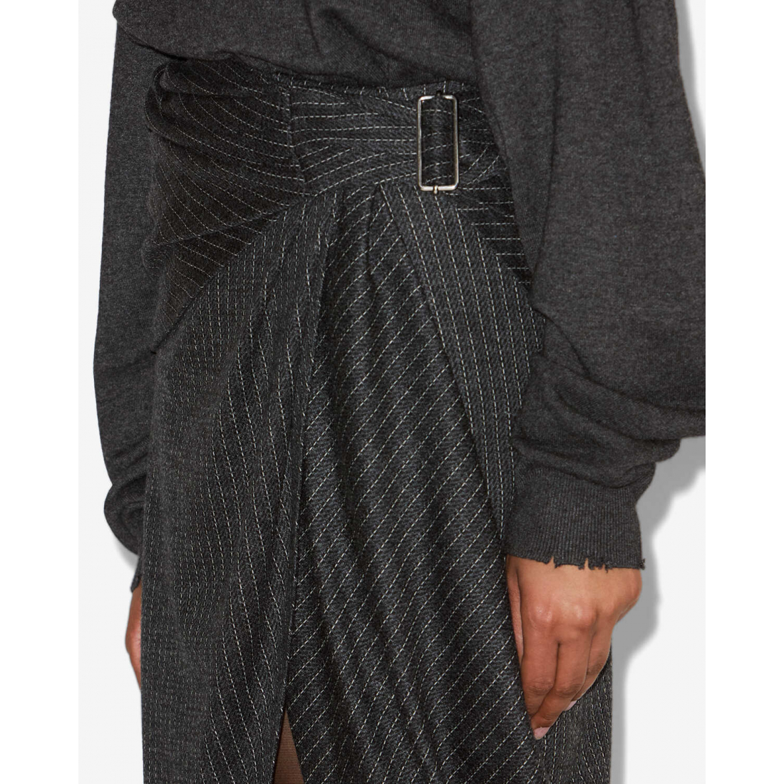 Jupe Midi 'Reilly Striped' pour Femmes