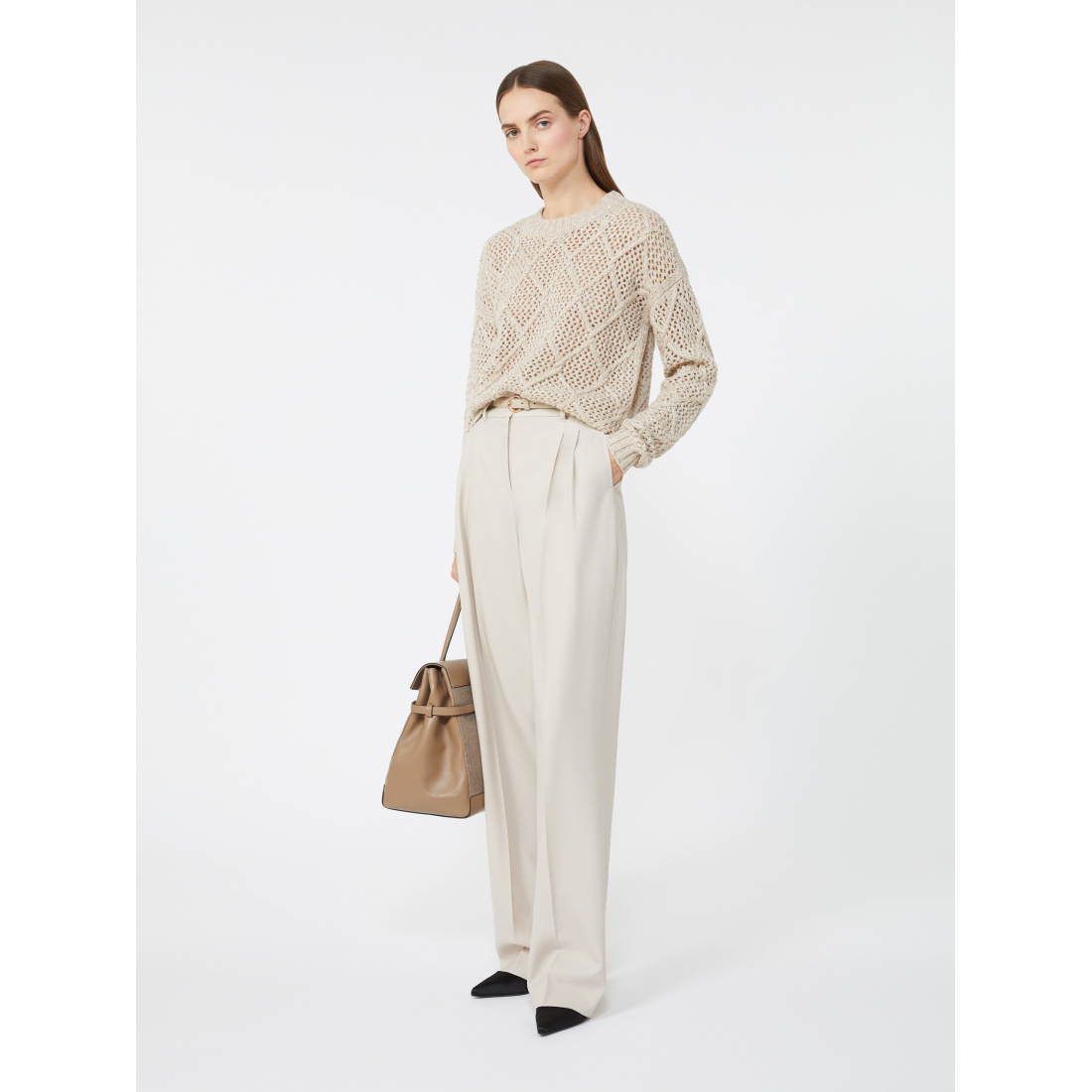 Pull en cachemire 'Boxy Sequins' pour Femmes