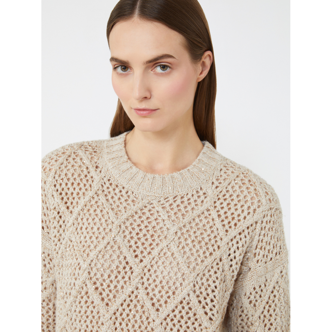 Pull en cachemire 'Boxy Sequins' pour Femmes