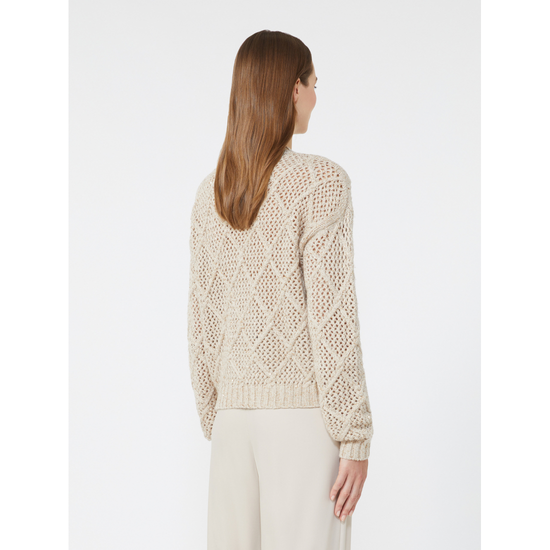 Pull en cachemire 'Boxy Sequins' pour Femmes