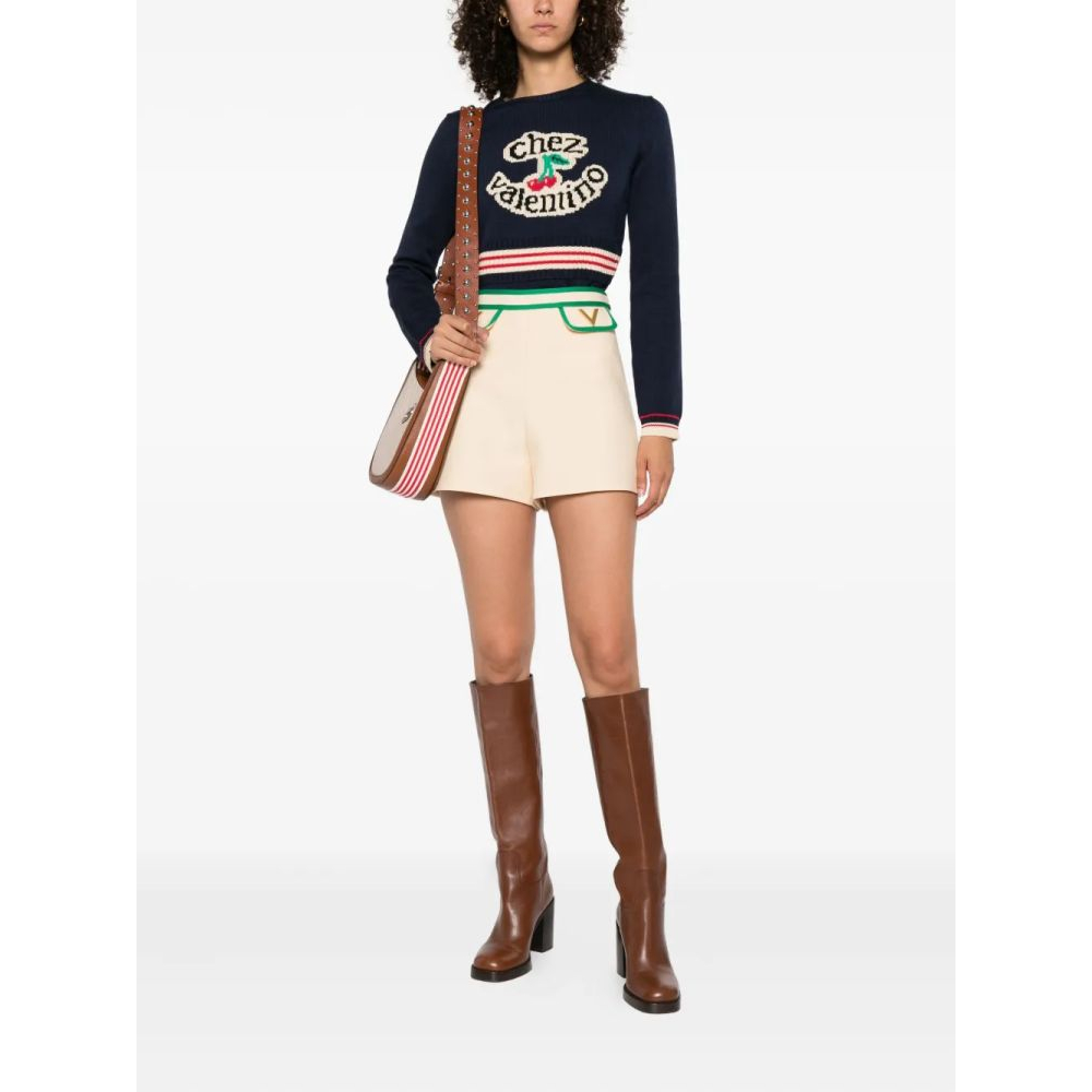 Women's 'Cherry-Embellished Crew-Neck' Sweater