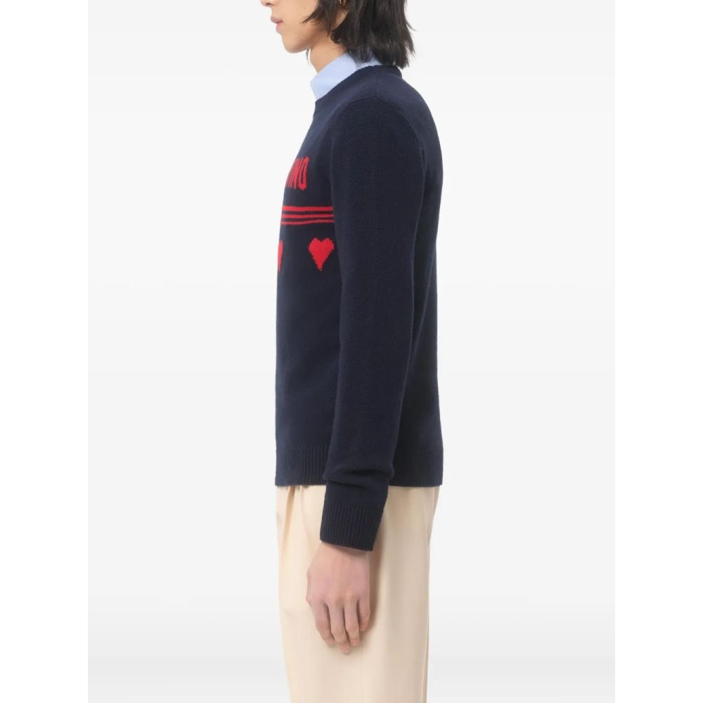 Pull 'Heart Motif Text' pour Hommes